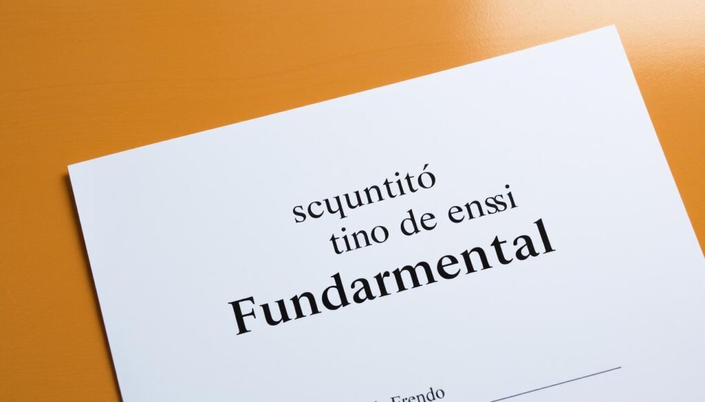 A crisp, official-looking document with the title "Documento de Ensino Fundamental" prominently displayed at the top. The paper has a subtle watermark pattern in the background, lending an air of authenticity. The document is set against a warm, neutral-toned backdrop, perhaps a wooden desk or a plain wall, creating a sense of professionalism and authority. The lighting is soft and evenly distributed, accentuating the details of the document. The overall composition is balanced and visually appealing, capturing the essence of a fundamental education certificate that serves as a gateway to new opportunities. A crisp, official-looking document with the title "Documento de Ensino Fundamental" prominently displayed at the top. The paper has a subtle watermark pattern in the background, lending an air of authenticity. The document is set against a warm, neutral-toned backdrop, perhaps a wooden desk or a plain wall, creating a sense of professionalism and authority. The lighting is soft and evenly distributed, accentuating the details of the document. The overall composition is balanced and visually appealing, capturing the essence of a fundamental education certificate that serves as a gateway to new opportunities.