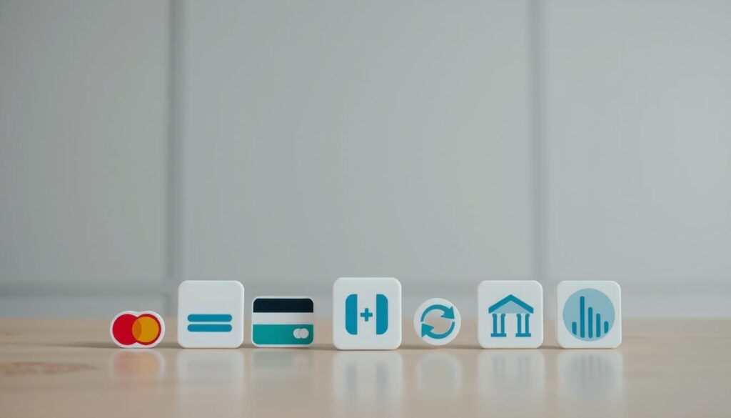 A secure payment methods display with a clean, minimalist design. In the foreground, various payment icons including credit card, digital wallet, and bank transfer symbols arranged neatly. The middle ground features a neutral-toned surface, perhaps a desk or countertop, providing a simple backdrop. The background subtly suggests an office or professional setting, with muted tones and soft lighting creating a sense of trust and reliability. The overall composition conveys a secure, efficient, and trustworthy payment experience, suitable for showcasing the accepted payment options for an educational certificate program. A secure payment methods display with a clean, minimalist design. In the foreground, various payment icons including credit card, digital wallet, and bank transfer symbols arranged neatly. The middle ground features a neutral-toned surface, perhaps a desk or countertop, providing a simple backdrop. The background subtly suggests an office or professional setting, with muted tones and soft lighting creating a sense of trust and reliability. The overall composition conveys a secure, efficient, and trustworthy payment experience, suitable for showcasing the accepted payment options for an educational certificate program.