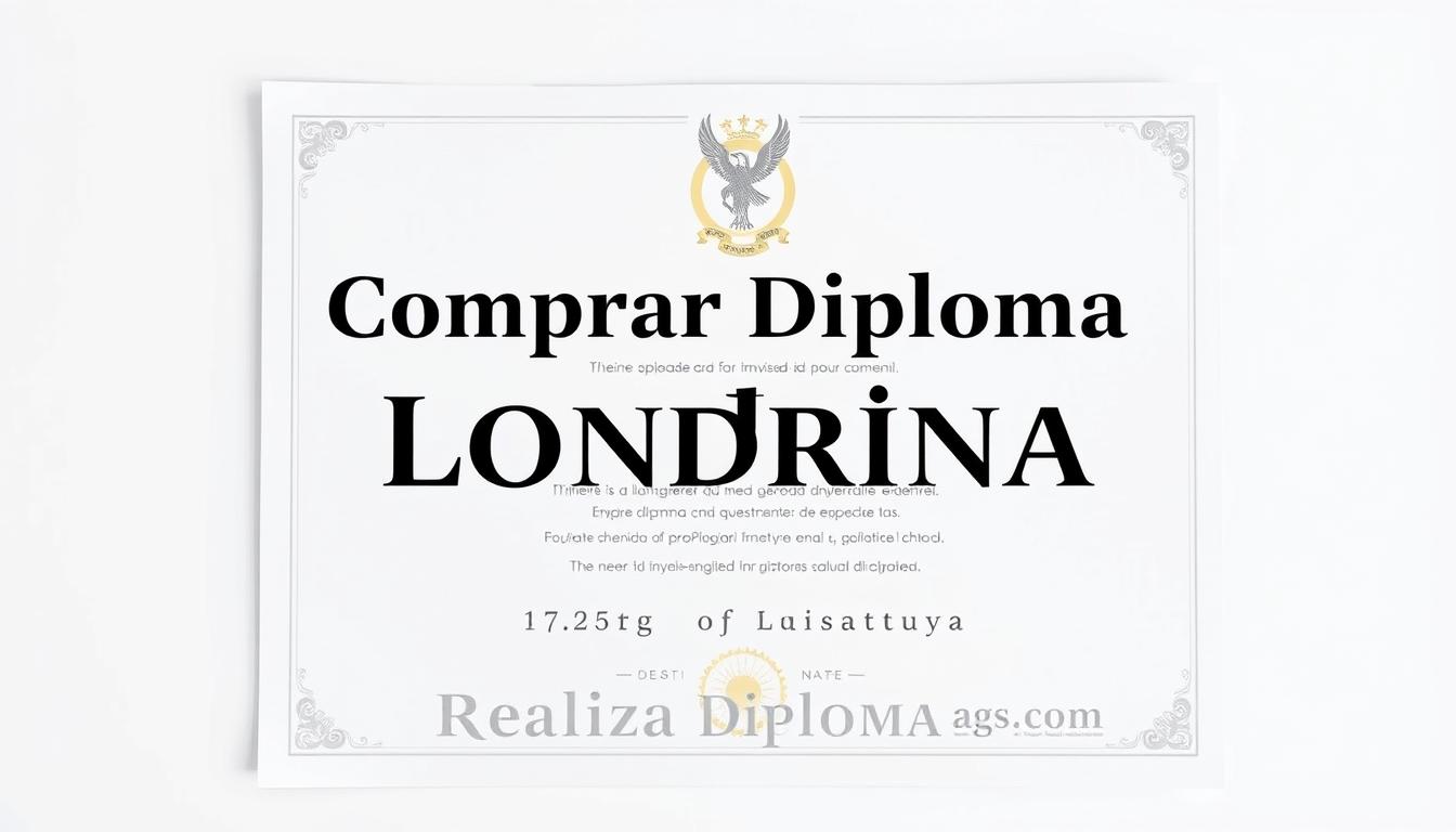 Comprar Diploma Londrina Registrado no MEC